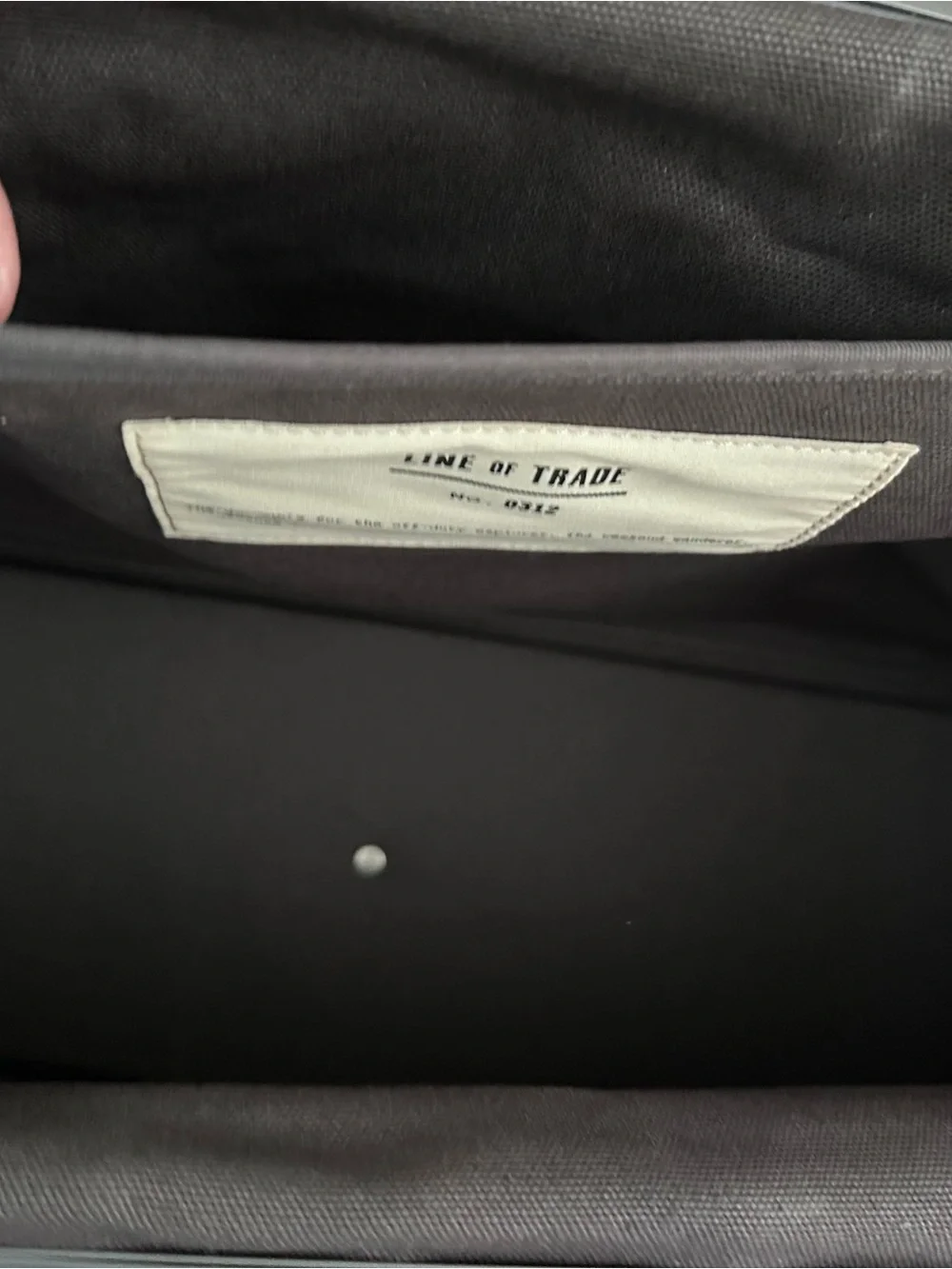 Line of Trade Gray Canvas Weekender Bag